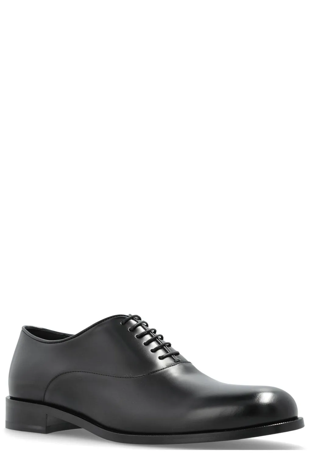 Giorgio Armani Almond Toe Lace-Up Derby Shoes