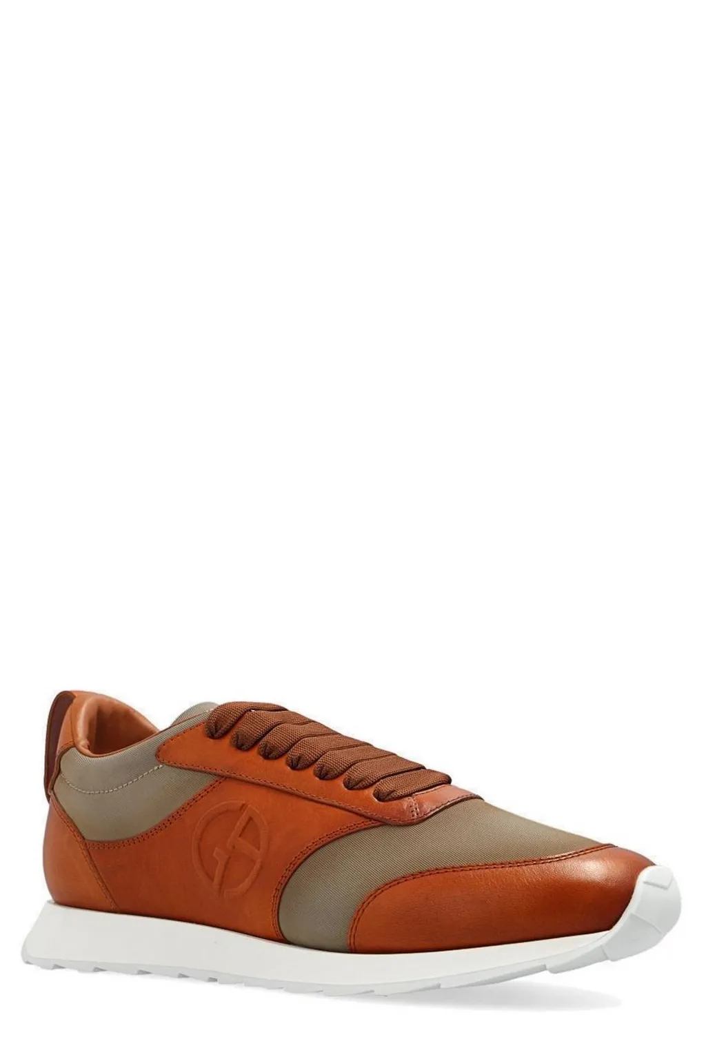 Giorgio Armani Panelled Lace-Up Sneakers