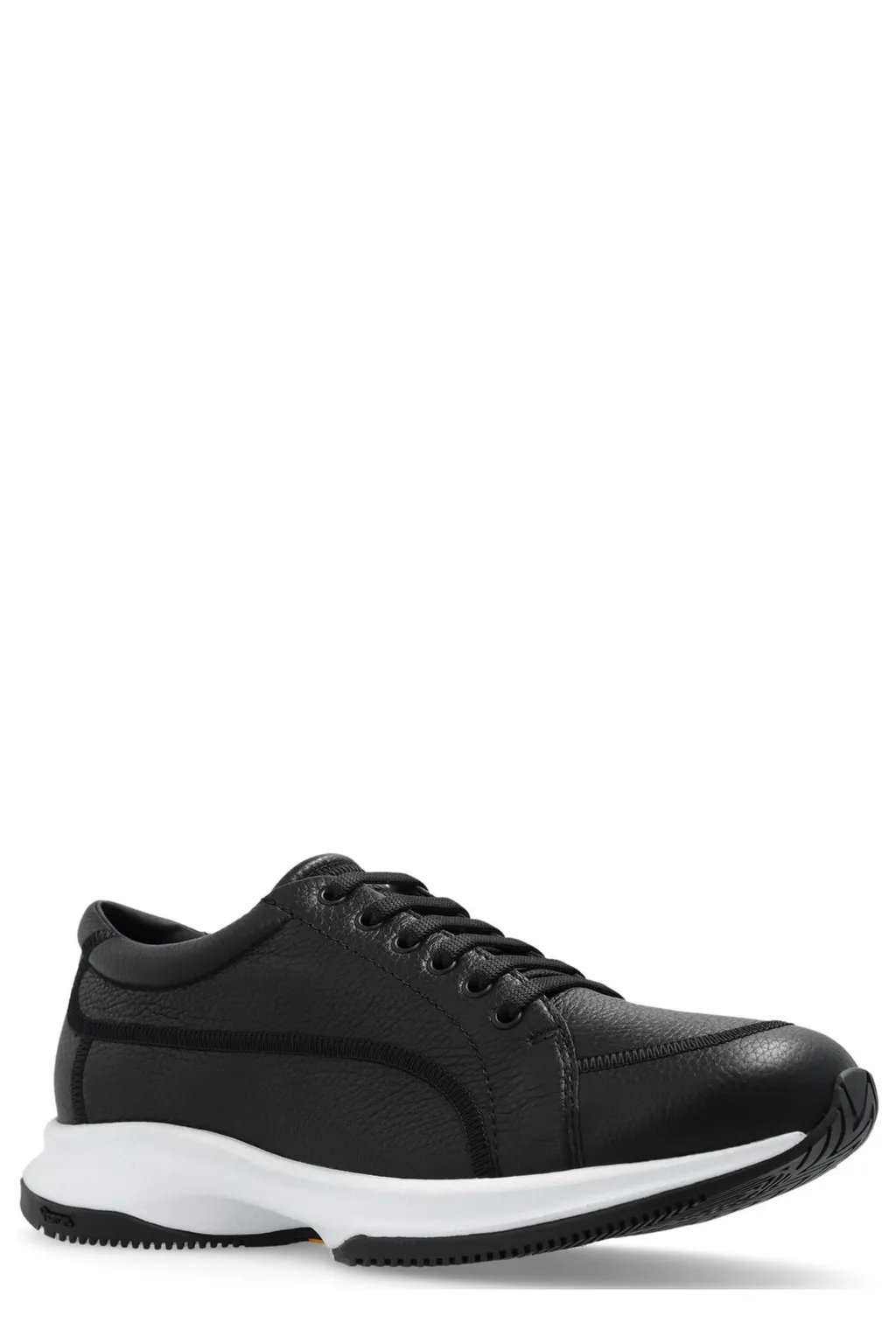 Giorgio Armani Almond Toe Low-Top Sneakers