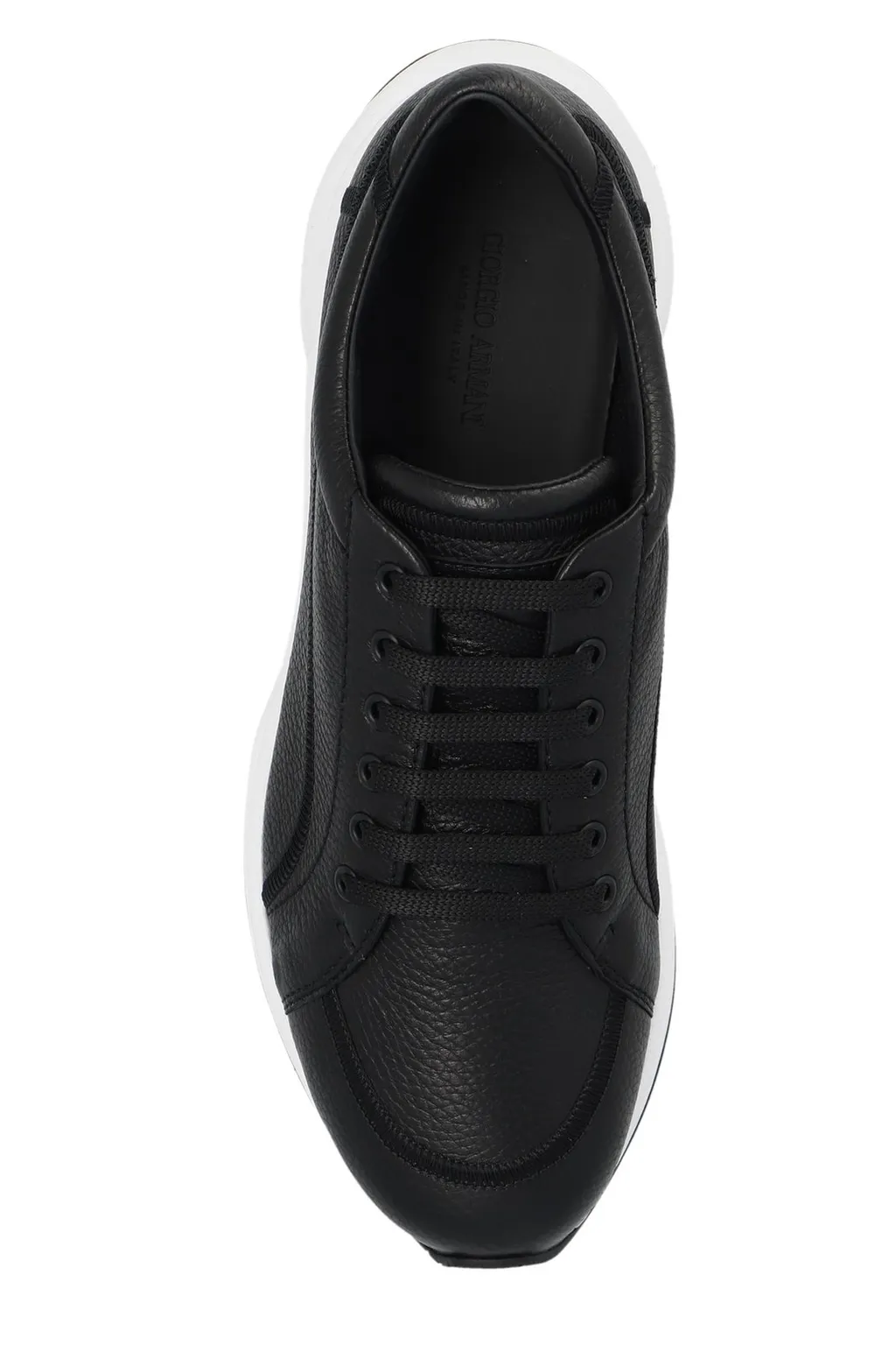 Giorgio Armani Almond Toe Low-Top Sneakers