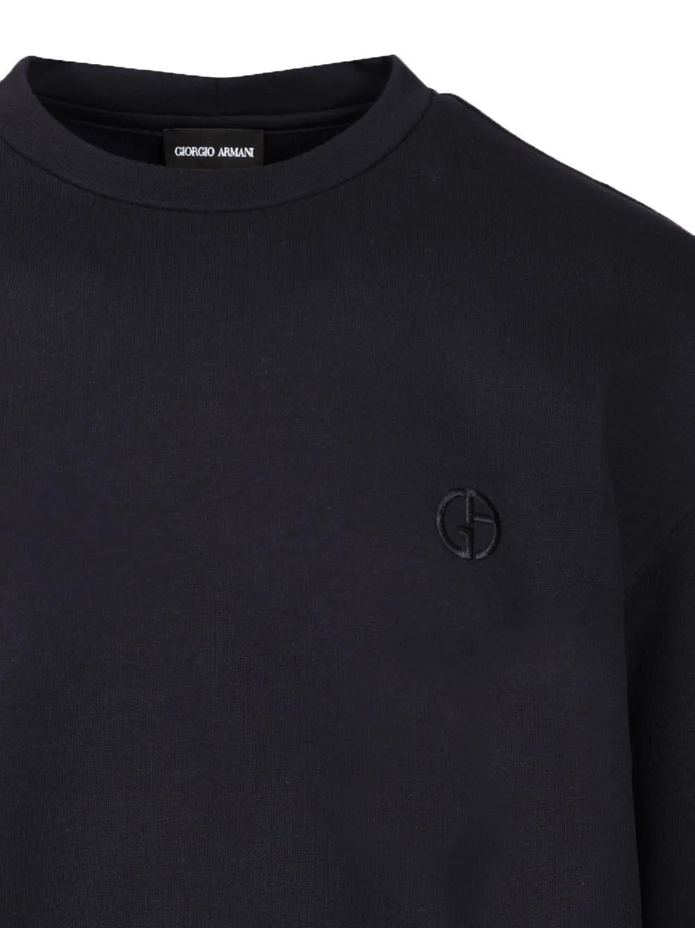 Giorgio Armani Logo Embroidered Crewneck Sweatshirt