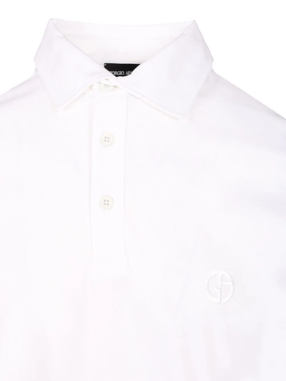 Giorgio Armani Logo Embroidered Short-Sleeved Polo Shirt
