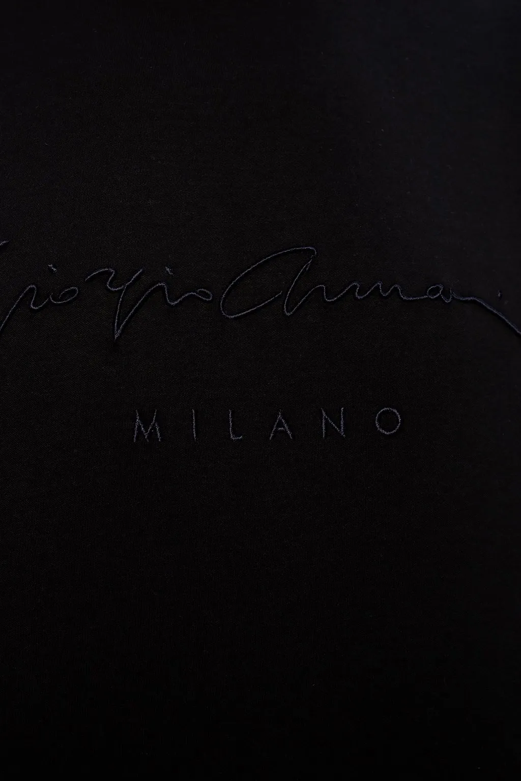 Giorgio Armani Logo Embroidered Crewneck T-Shirt