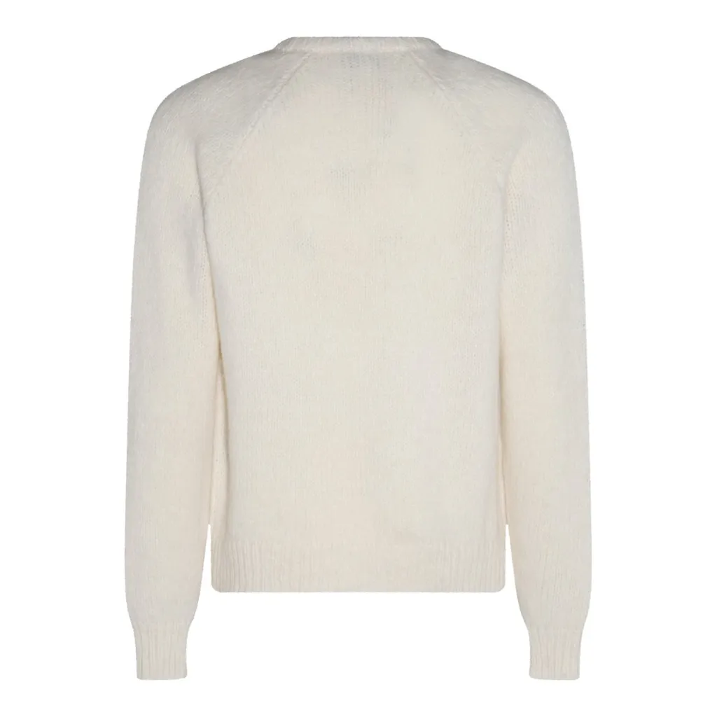 Giorgio Armani Logo Embroidered Crewneck Jumper