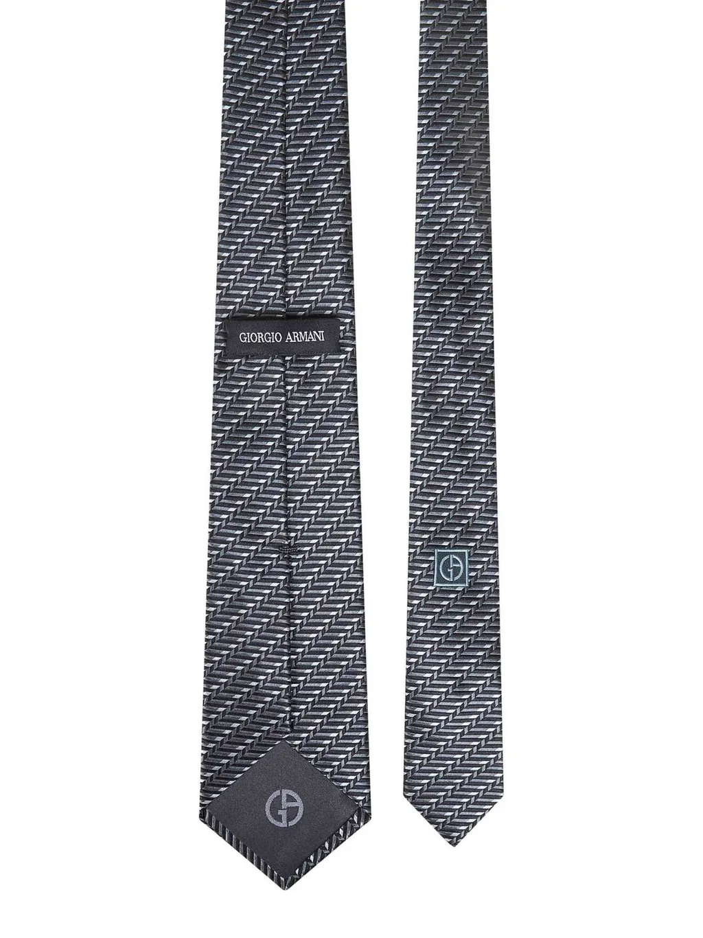 Giorgio Armani Jacquard Pointed Tip Tie