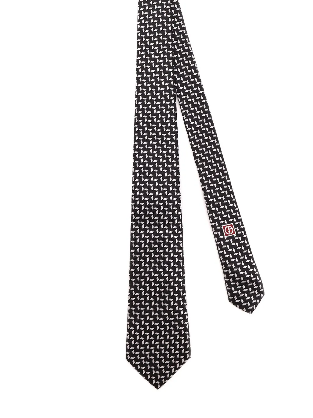 Giorgio Armani Jacquard Pointed Tip Tie