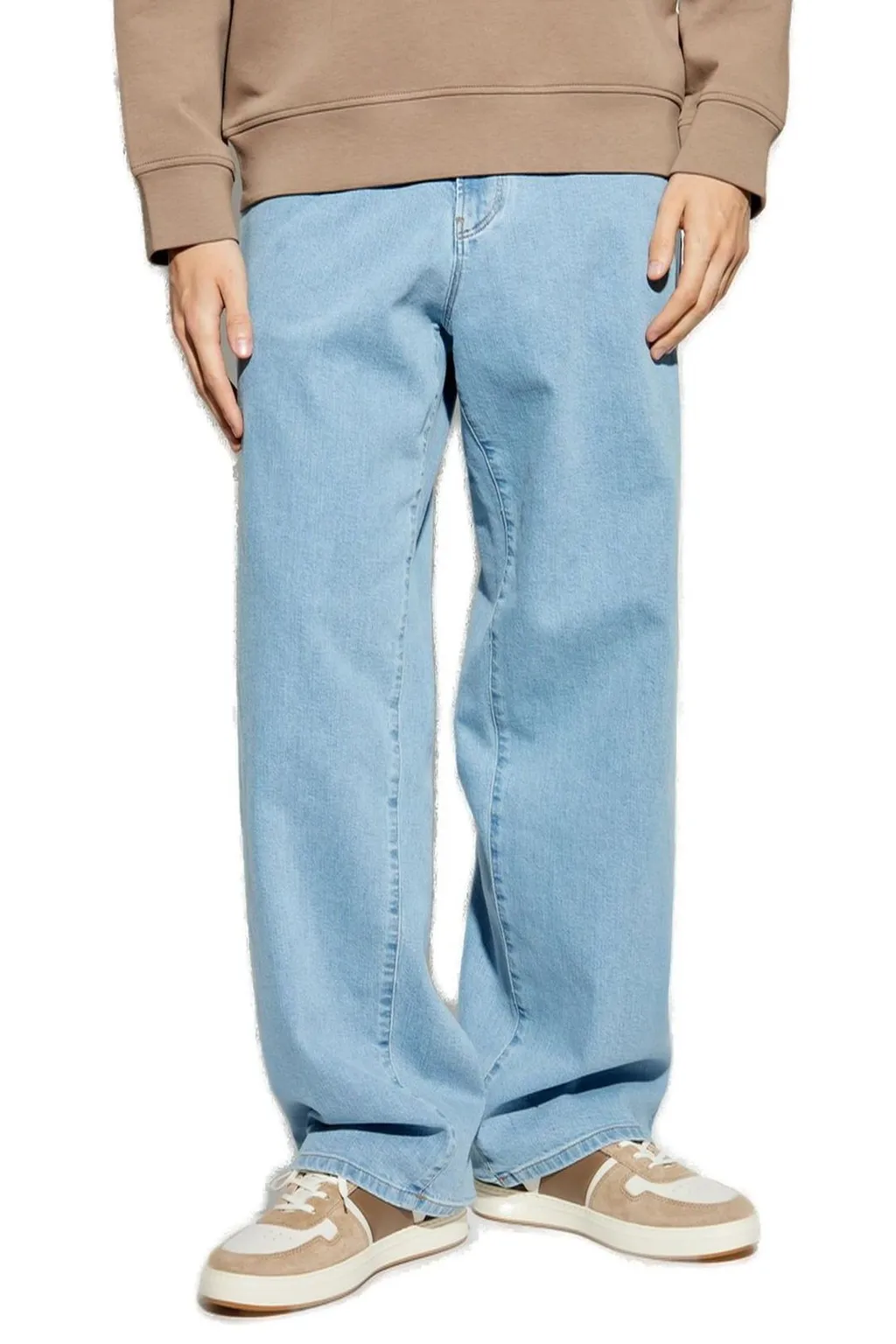 Giorgio Armani Mid Rise Loose Fit Jeans