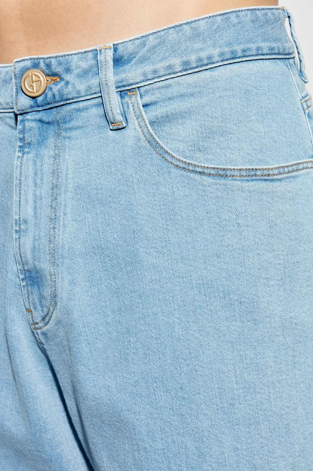 Giorgio Armani Mid Rise Loose Fit Jeans