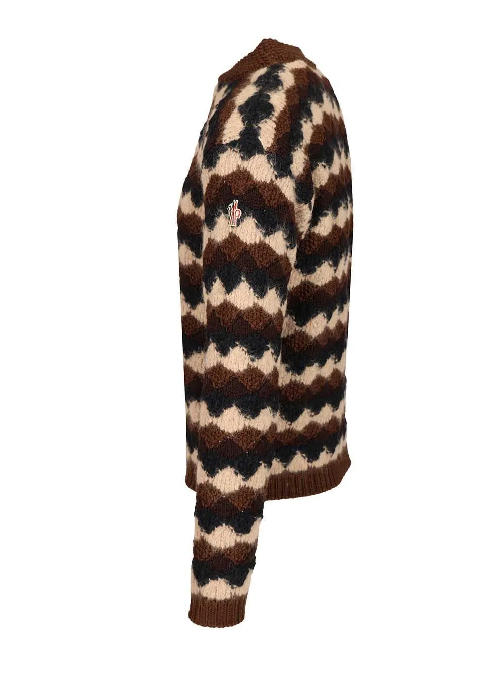 Moncler Grenoble Geometric Jacquard Crewneck Jumper