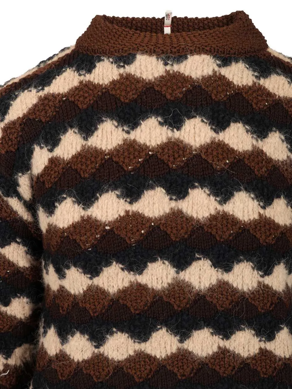 Moncler Grenoble Geometric Jacquard Crewneck Jumper