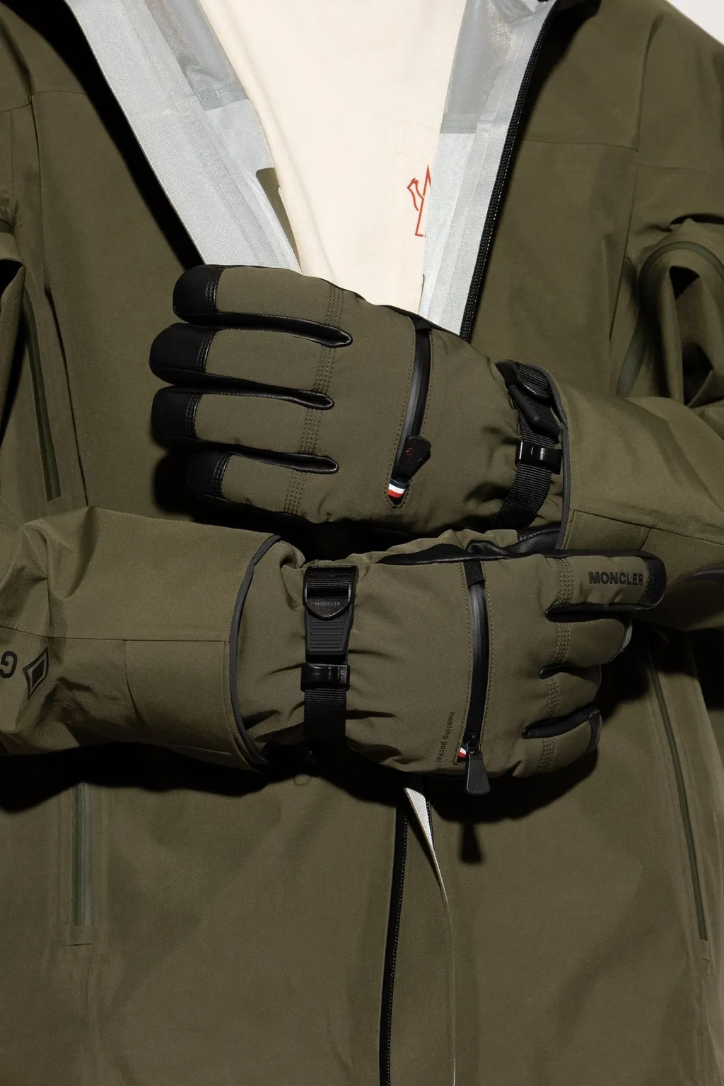 Moncler Grenoble Logo Patch Padded Gloves