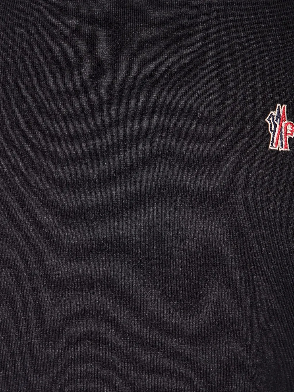 Moncler Grenoble Logo Embroidered Knitted Jumper