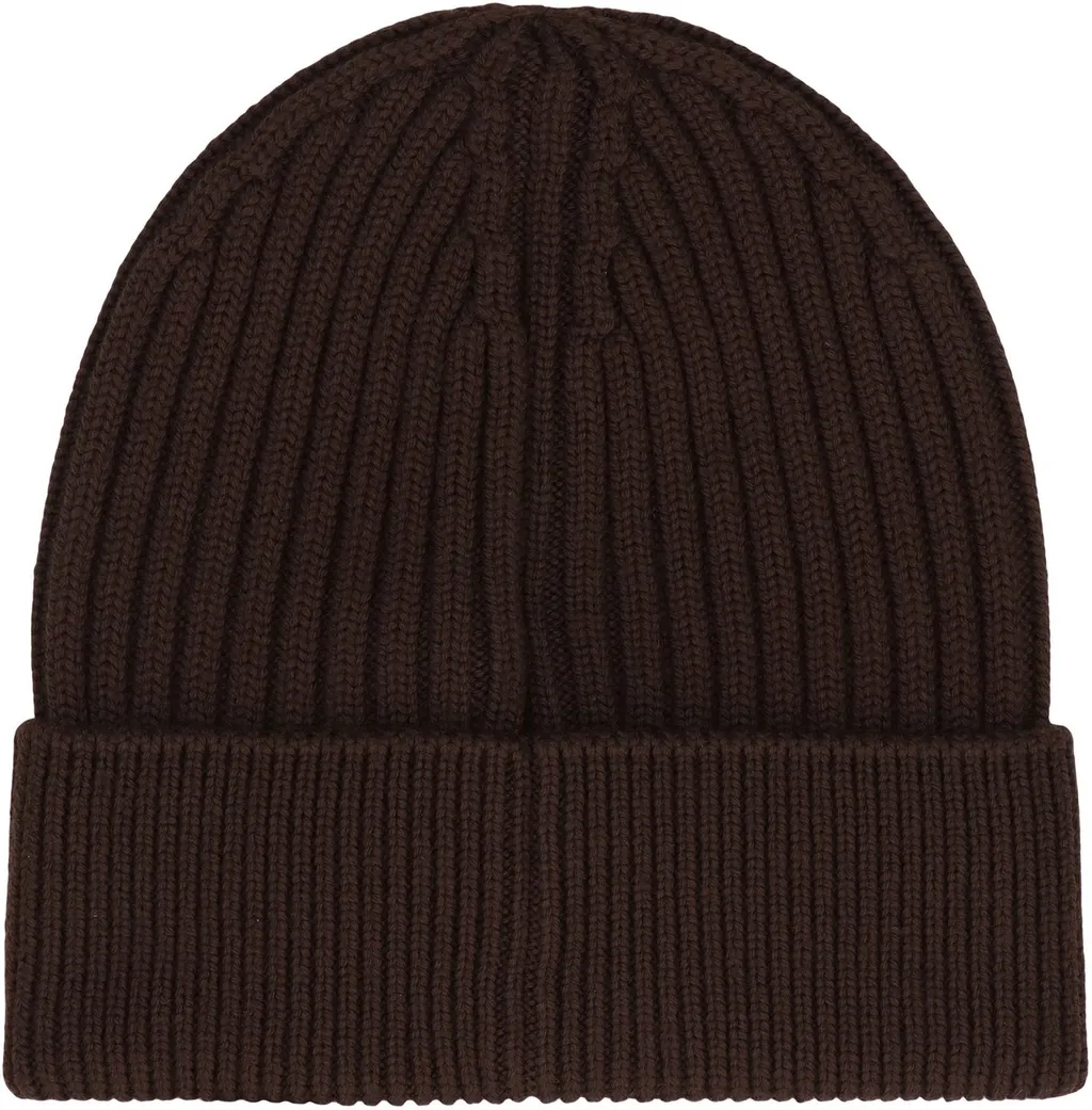 Moncler Grenoble Logo Patch Knitted Beanie