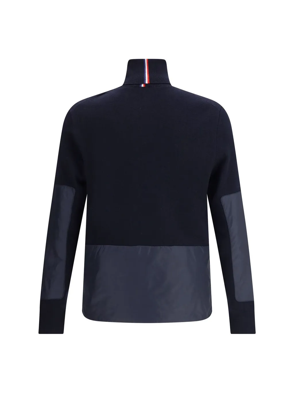 Moncler Grenoble Logo Embroidered Polo Neck Jumper