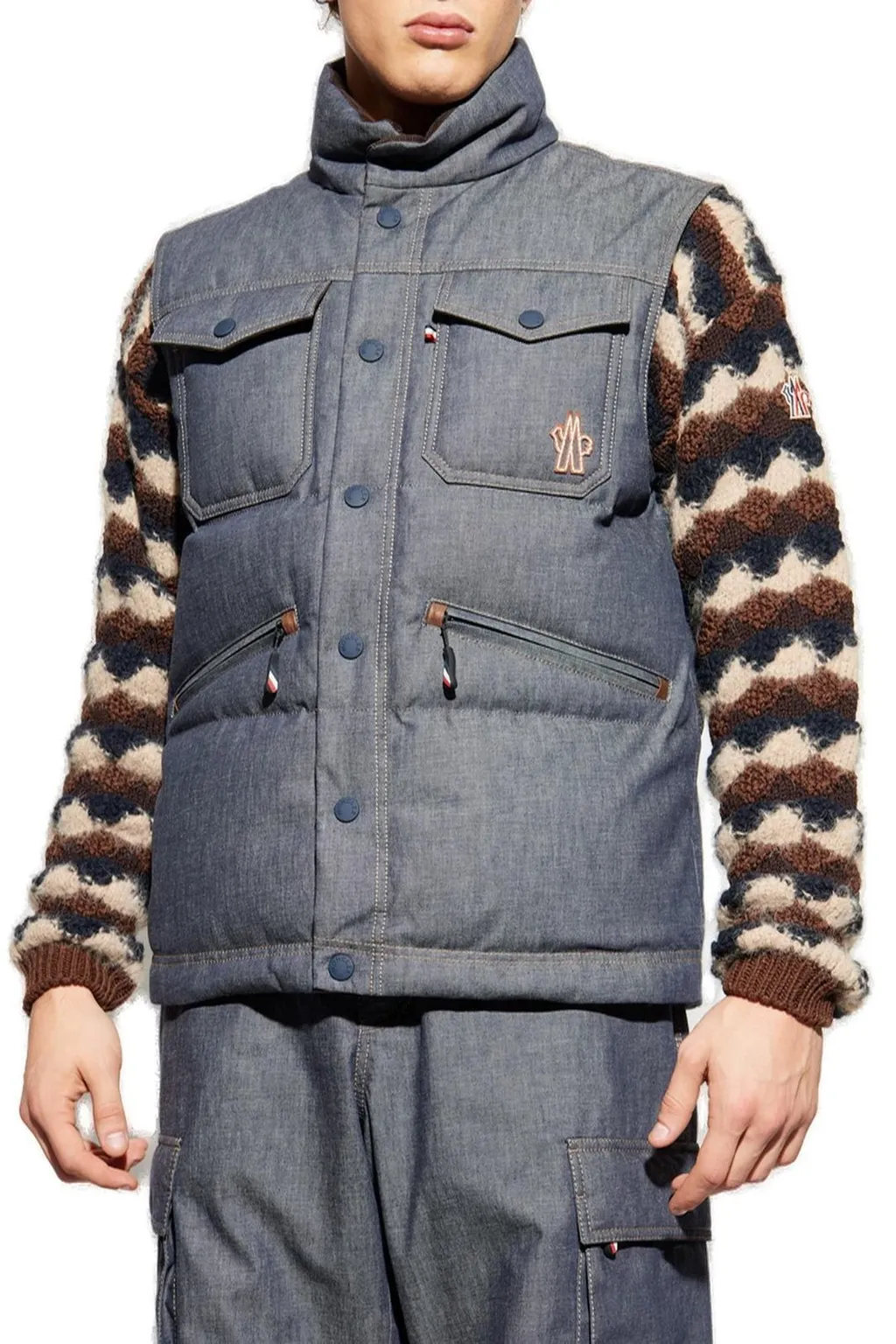Moncler Grenoble Krachan Down Denim Vest