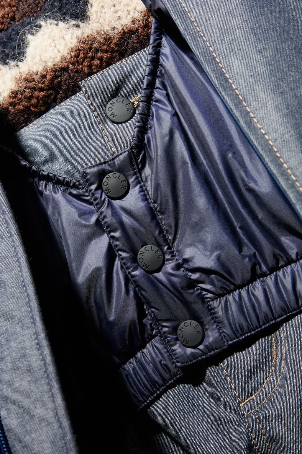 Moncler Grenoble Croatan Denim Down Ski Jacket