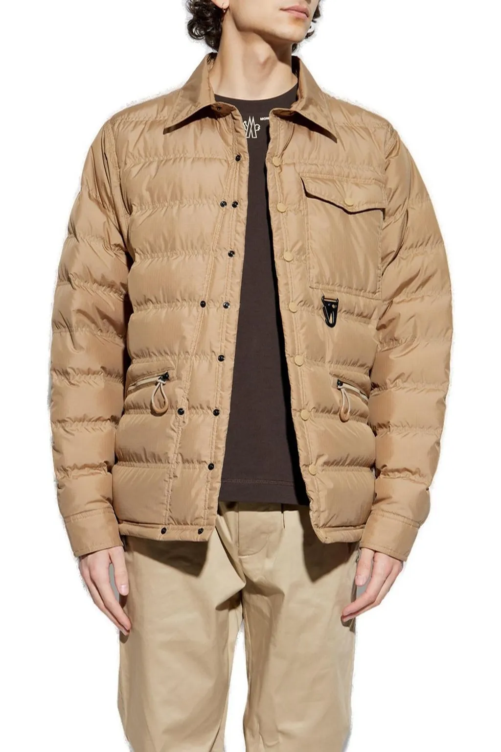 Moncler Grenoble Lavachey Packable Down Shirt Jacket