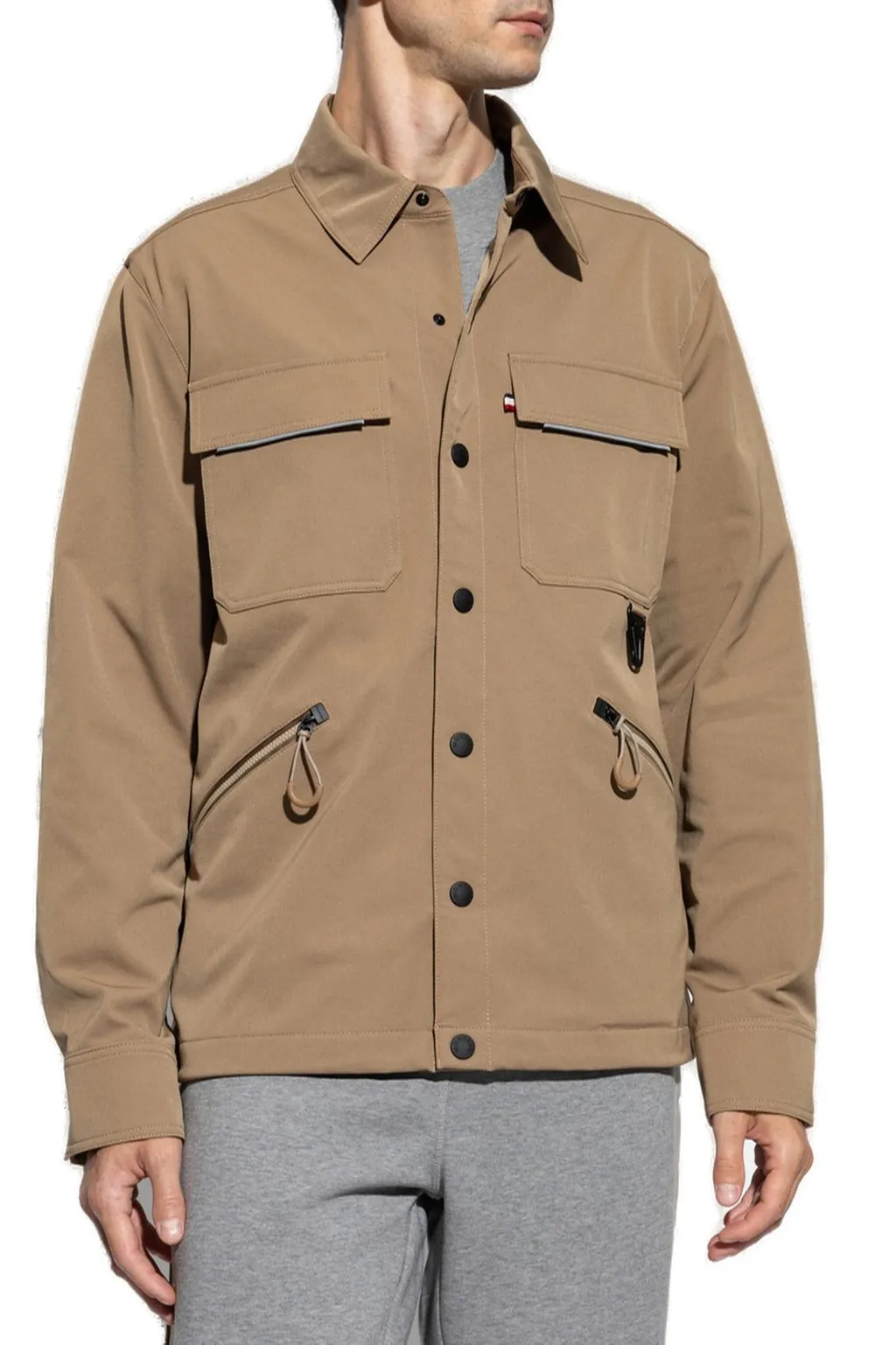 Moncler Grenoble Logo Patch Shirt Jacket