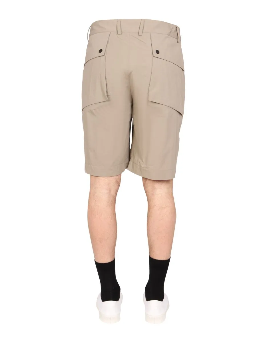Monobi Zip-Pocket Bermuda Shorts