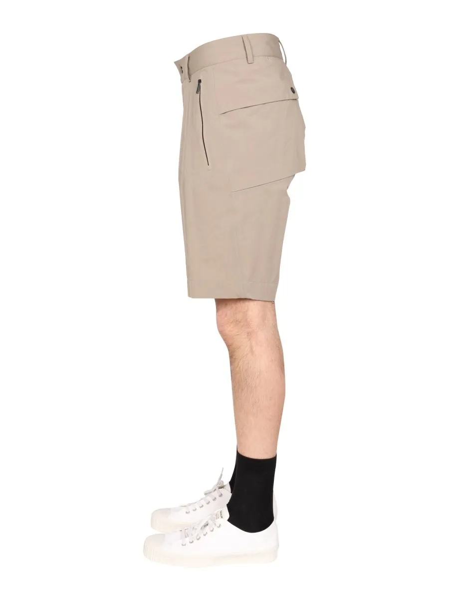 Monobi Zip-Pocket Bermuda Shorts