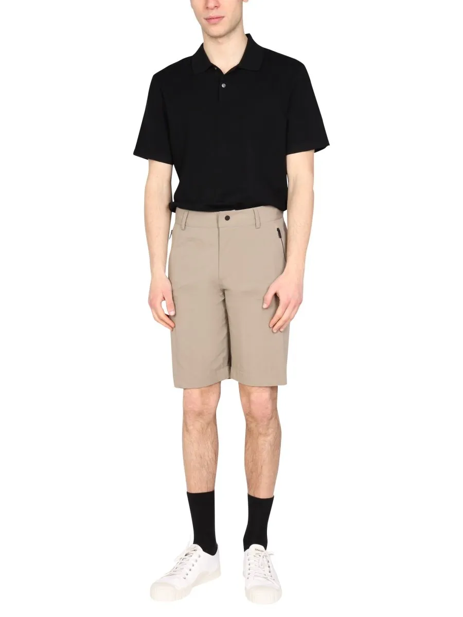 Monobi Zip-Pocket Bermuda Shorts