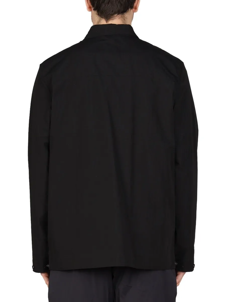Monobi Shirt-Collar Buttoned Jacket