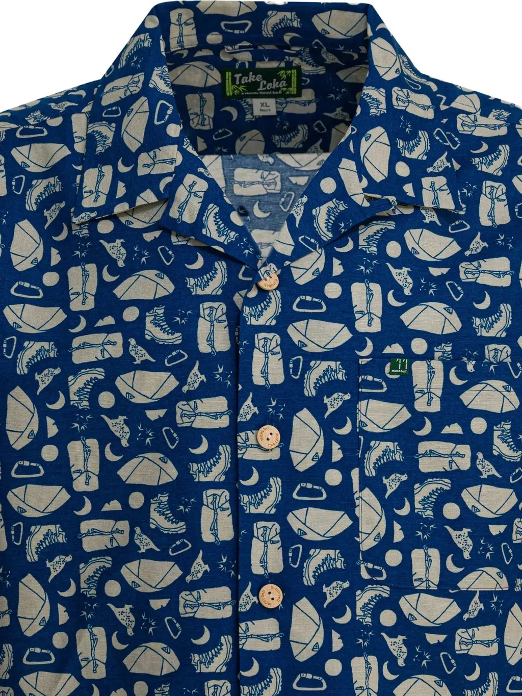 Montbell Graphic Camp Collar Shirt