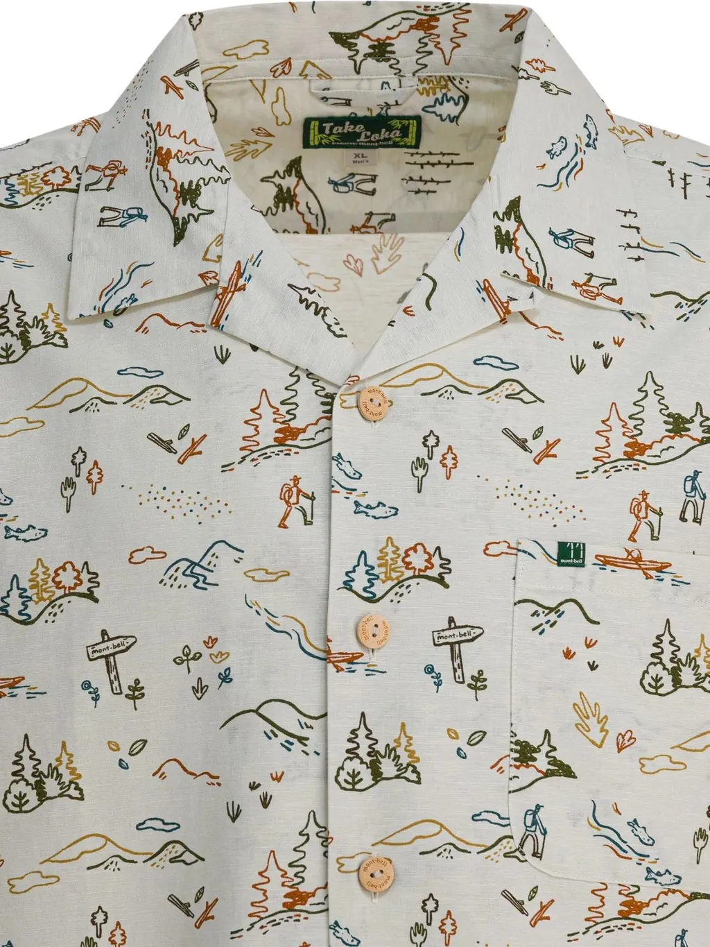 Montbell Graphic Camp-Collar Shirt