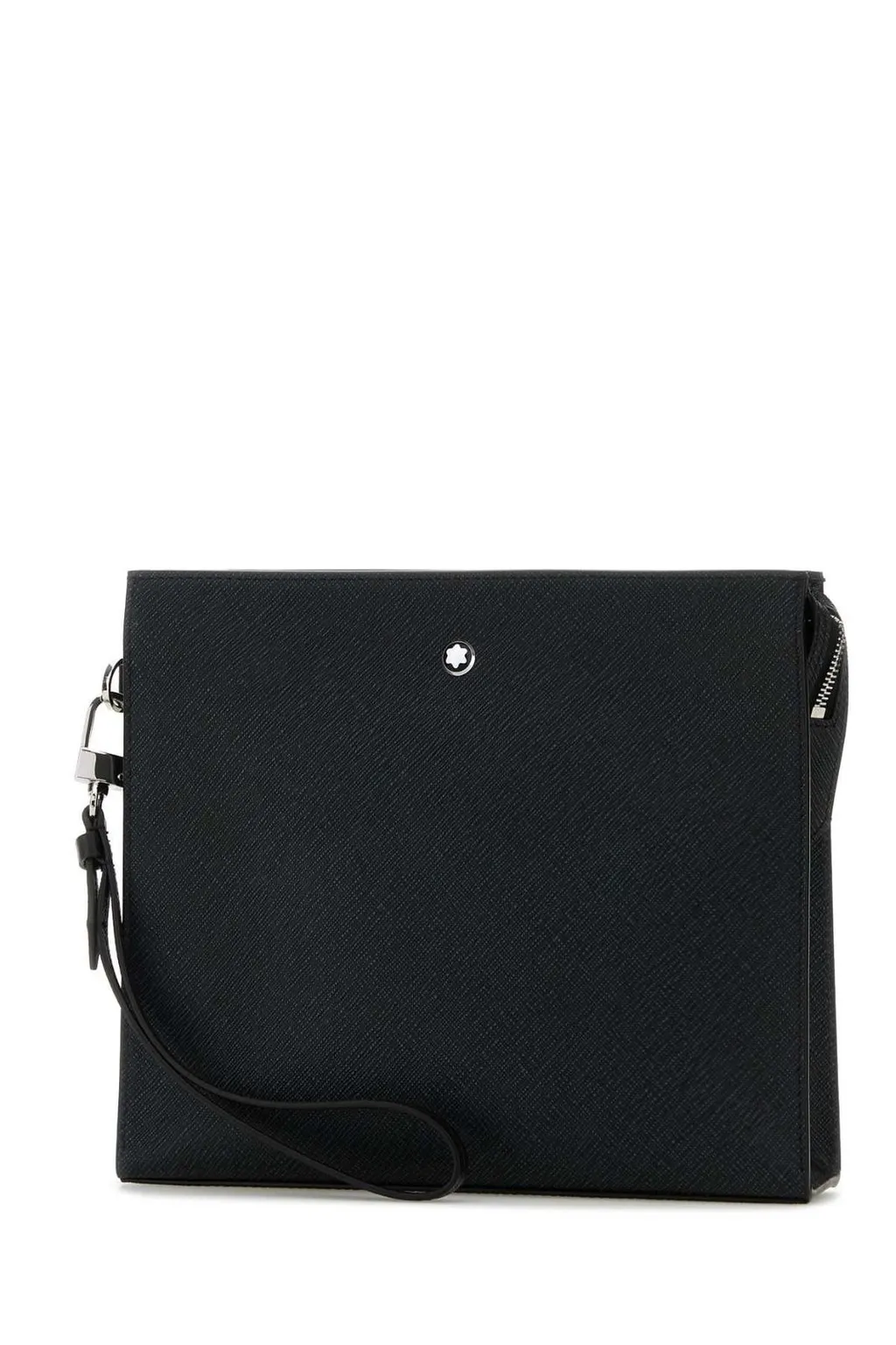 Montblanc Logo Plaque Zipped Clutch Bag