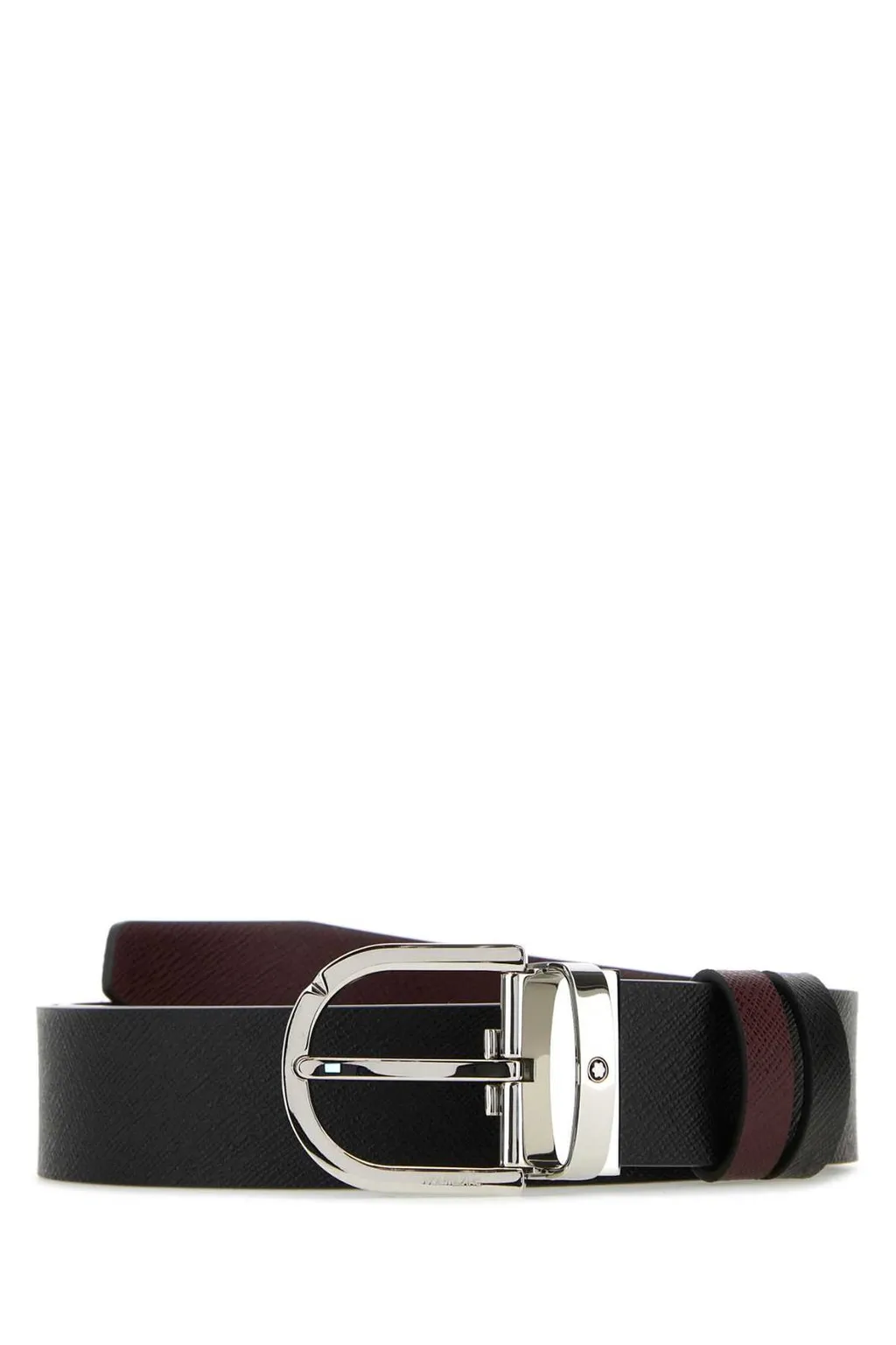 Montblanc Logo Engraved Buckled Belt
