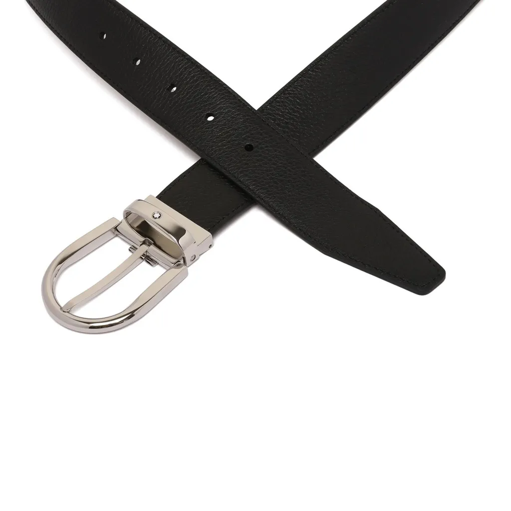 Montblanc Buckle Detailed Reversible Belt