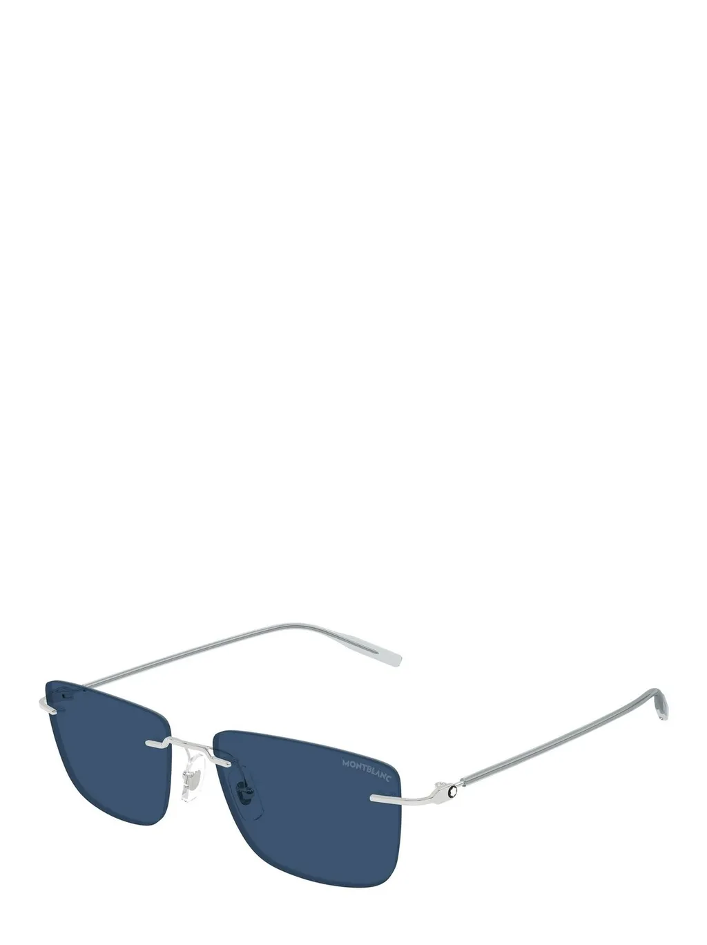 Montblanc Eyewear Rectangle Rimless Sunglasses