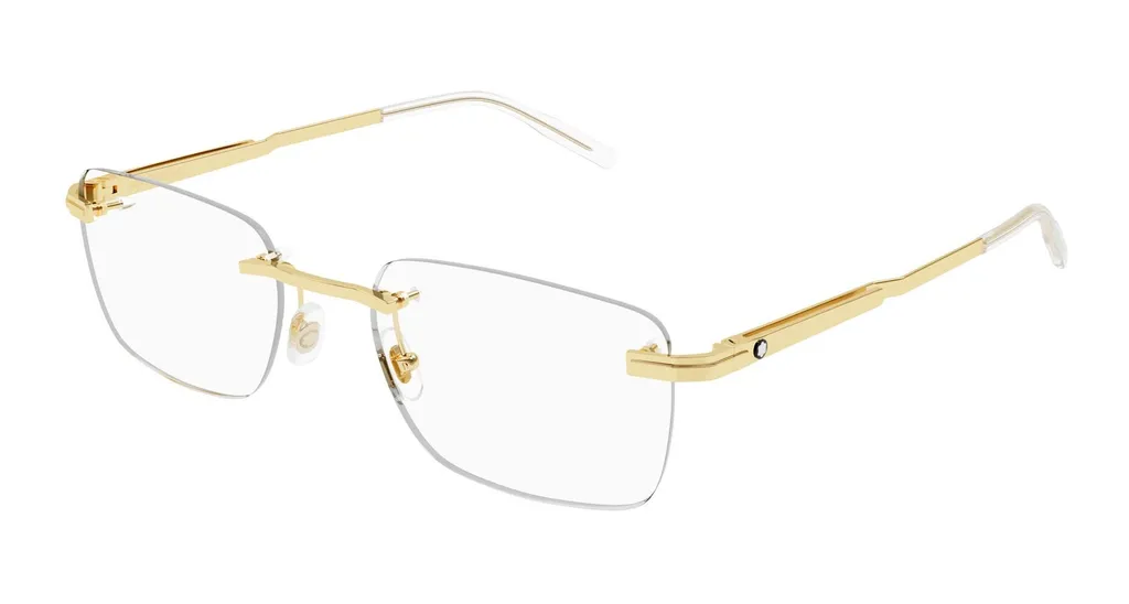 Montblanc Eyewear Rectangular Frame Glasses