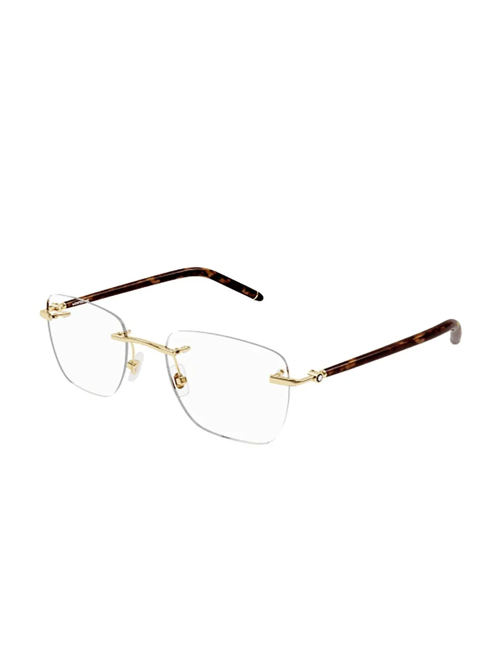 Montblanc Eyewear Rimless Rectangle Frame Glasses