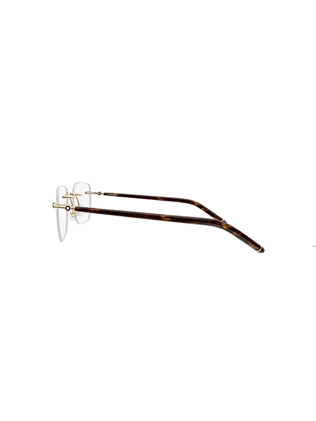 Montblanc Eyewear Rimless Rectangle Frame Glasses