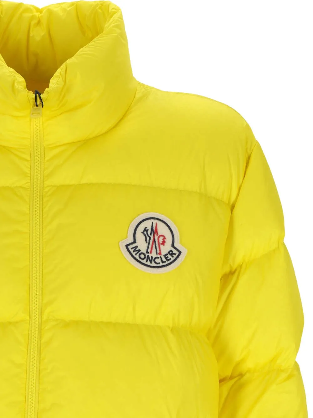 Moncler Logo Patch Zip-Up Puffer Jacket