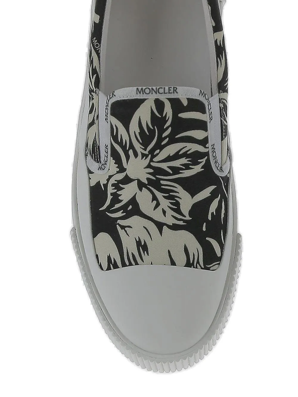 Moncler Floral Printed Slip-On Sneakers