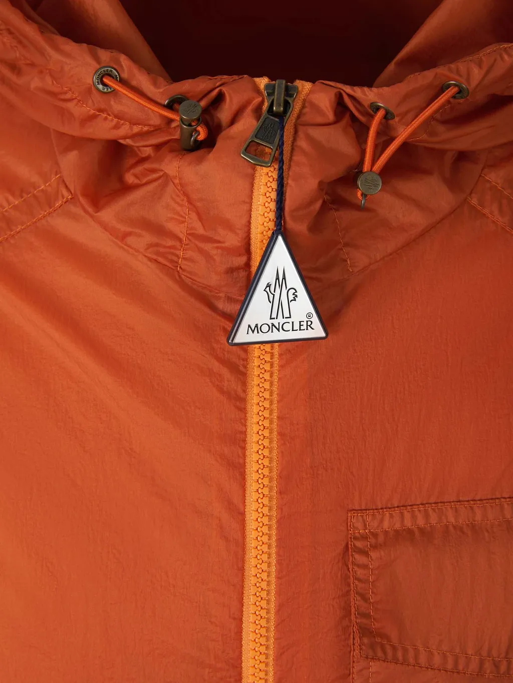 Moncler Logo Patch Zip-Up Jacket