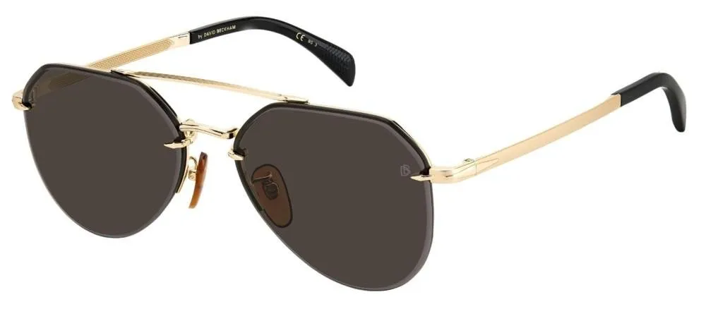 Eyewear By David Beckham Aviator Frame Sunglasses