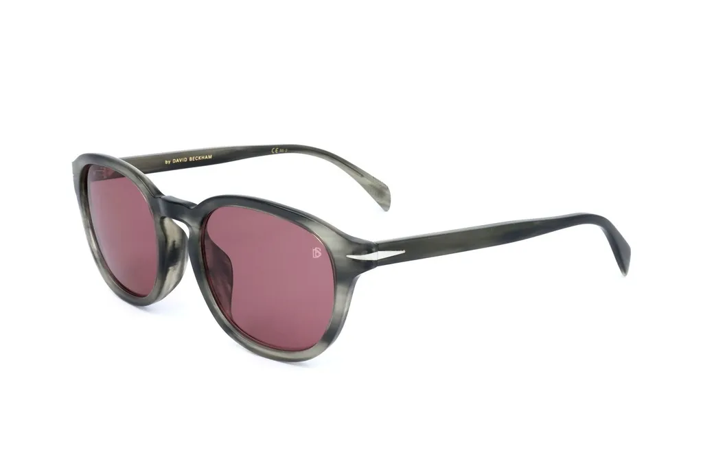 Eyewear By David Beckham Oval Frame Full Rim Sunglasses