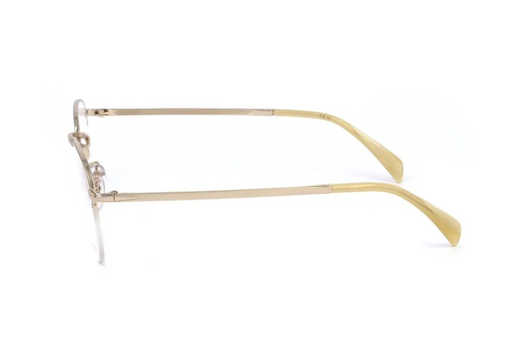 Eyewear By David Beckham Oval Frame Semi Rimless Optical Glasses