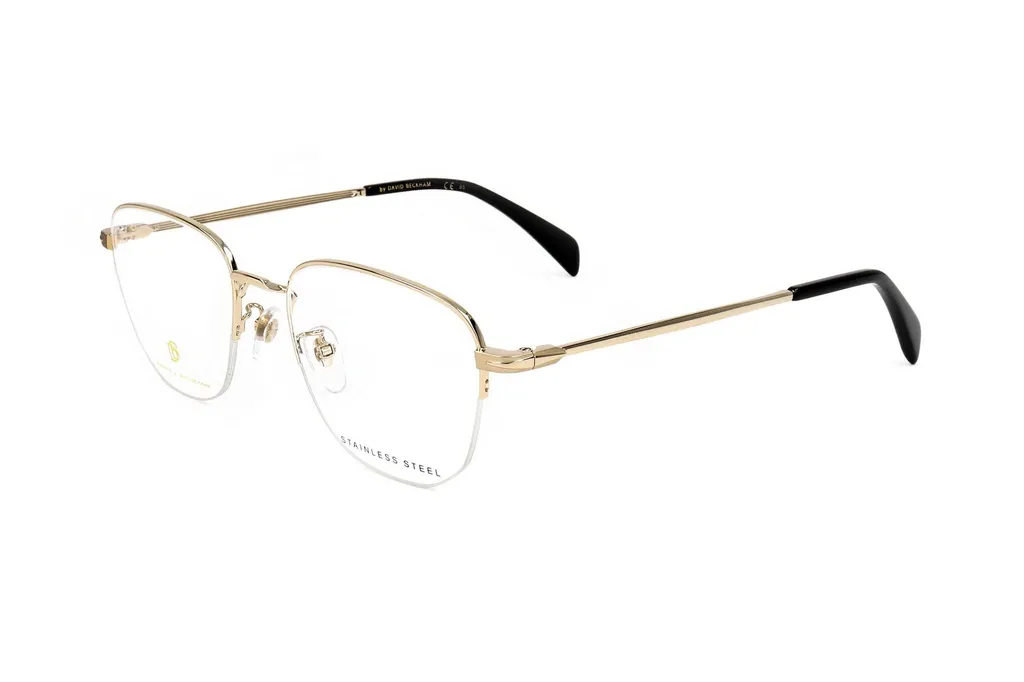 Eyewear By David Beckham Square Frame Semi Rimless Optical Glasses