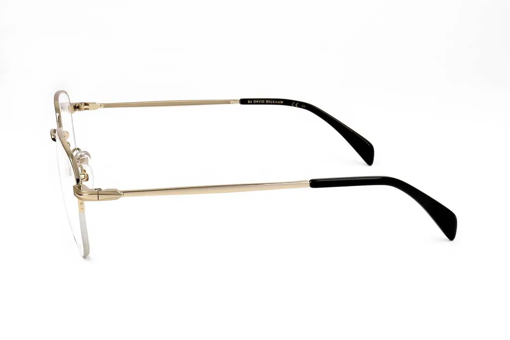 Eyewear By David Beckham Square Frame Semi Rimless Optical Glasses