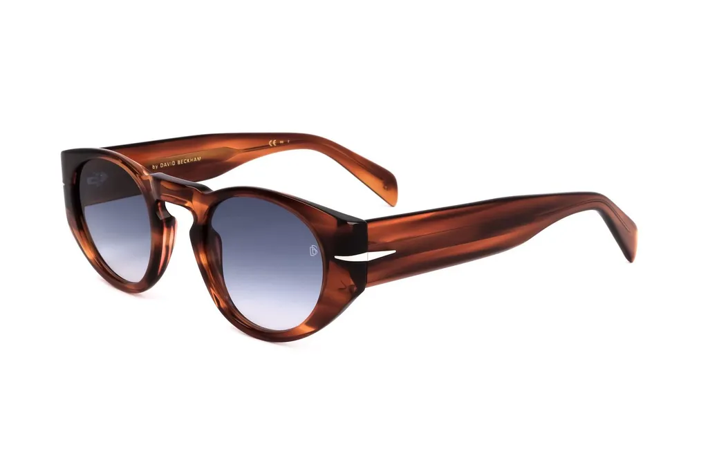 Eyewear By David Beckham Oval Frame Full Rim Sunglasses