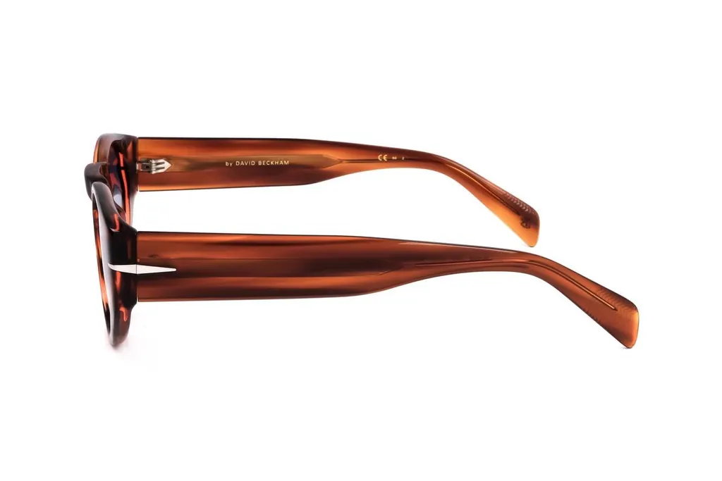 Eyewear By David Beckham Oval Frame Full Rim Sunglasses