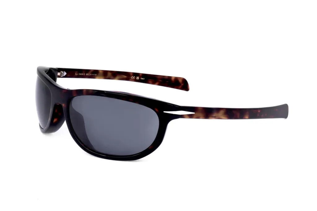 Eyewear By David Beckham Wrap-Around Full Rim Sunglasses