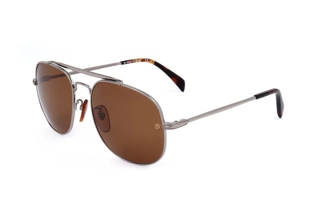 Eyewear By David Beckham Pilot Frame Full Rim Sunglasses