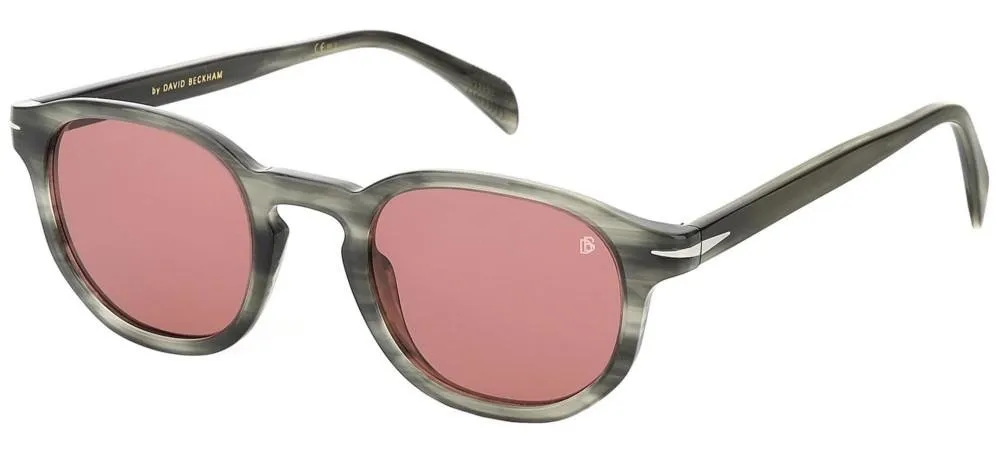 Eyewear By David Beckham Oval Frame Full Rim Sunglasses