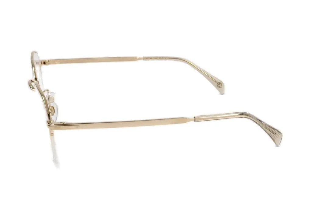 Eyewear By David Beckham Oval Frame Semi Rimless Optical Glasses