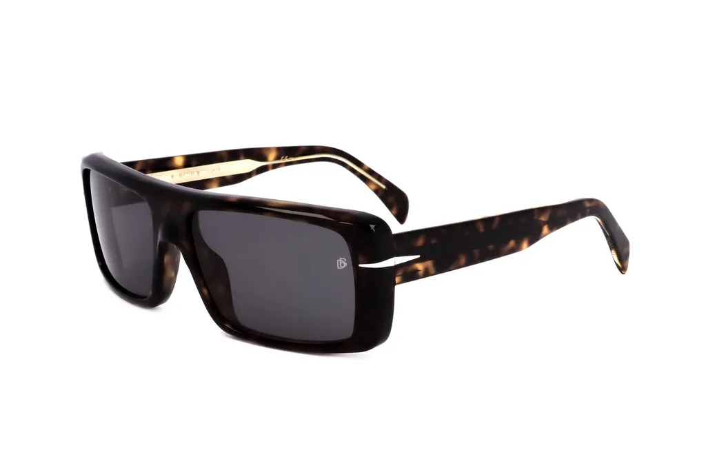 Eyewear By David Beckham Rectangular Lens Full Rim Sunglasses